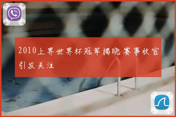2010上界世界杯冠军揭晓 赛事收官引发关注