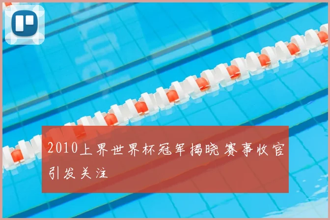 2010上界世界杯冠军揭晓 赛事收官引发关注